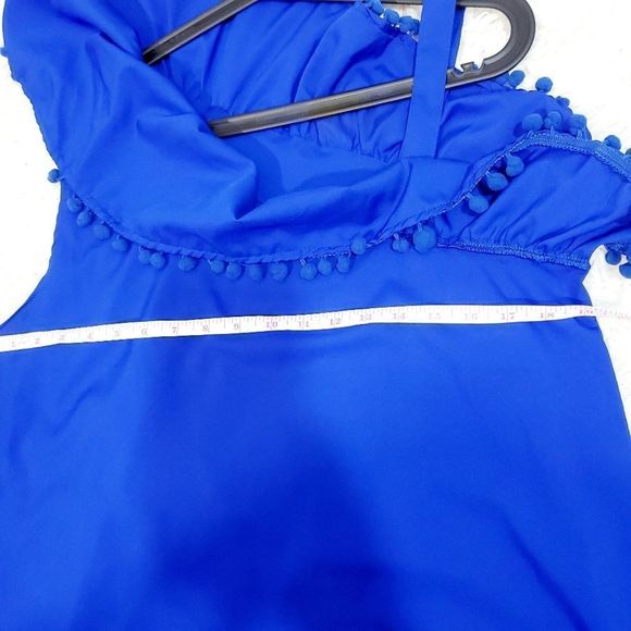 Mommy & me matching holiday blue pom pom dresse 4t & large - Picture 14 of 16